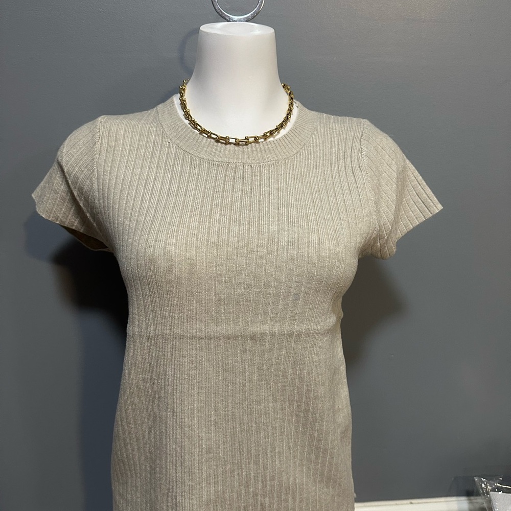 Lavender Ribbed Knit Top - Picture 3 of 6